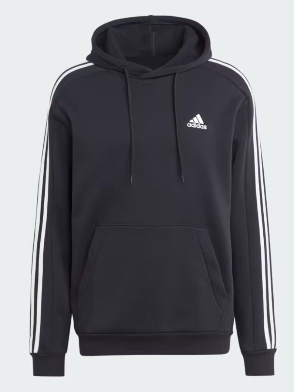 NWT Adidas Men's Essentials Fleece 3-Stripes Hoodie Size L
